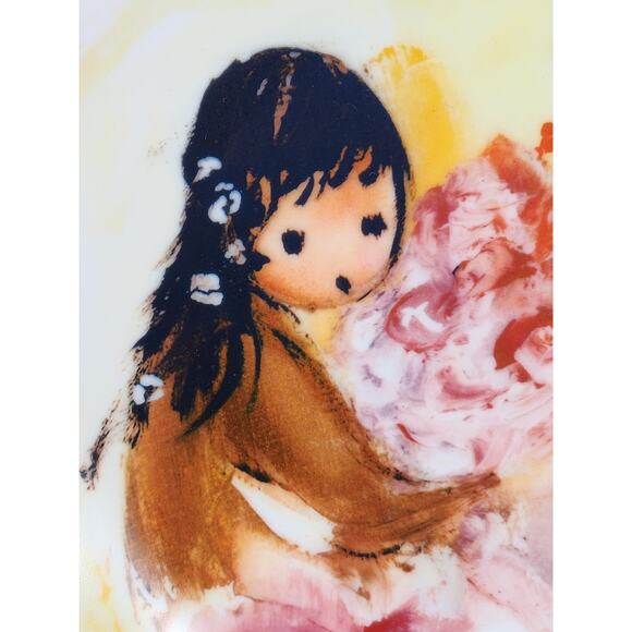 Spring Blossoms Children Of The Sun Year 1987 Fine China 8 1/2" Plate Wall Decor - Picture 3 of 13